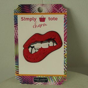 Simply Southern Collection Simply Tote Charm Red Lips